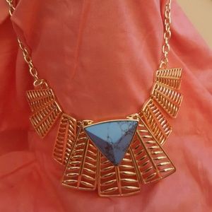 Turquoise stone necklace